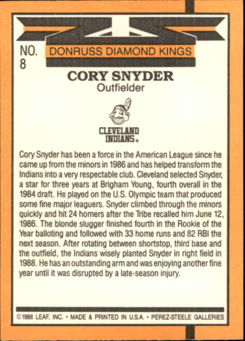 A9832- 1989 Donruss Baseball Cards 1-250 +Rookies -You Pick- 10+ FREE US SHIP - Picture 17 of 501