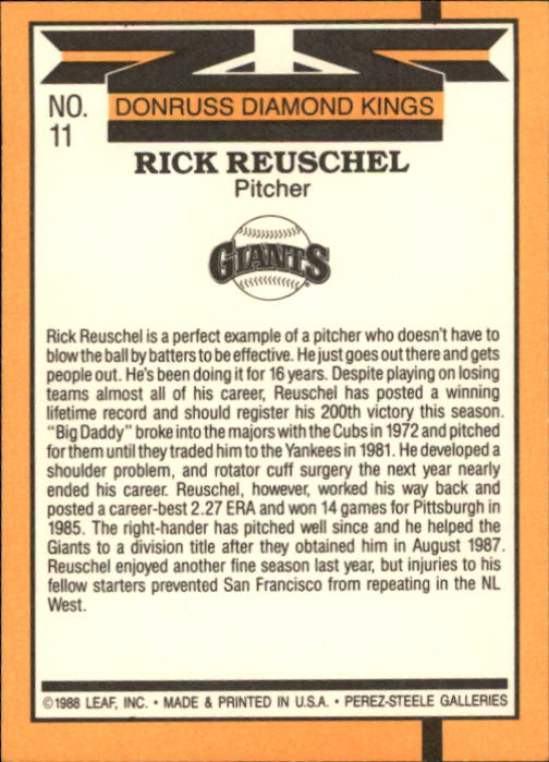 A9832- 1989 Donruss Baseball Cards 1-250 +Rookies -You Pick- 10+ FREE US SHIP - Picture 23 of 501
