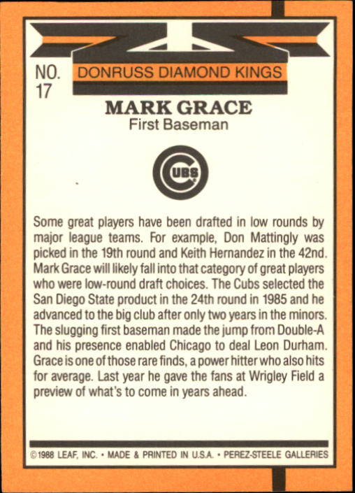 A9832- 1989 Donruss Baseball Cards 1-250 +Rookies -You Pick- 10+ FREE US SHIP - Picture 35 of 501