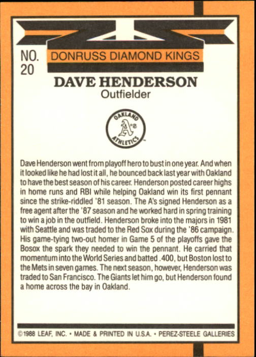A9832- 1989 Donruss Baseball Cards 1-250 +Rookies -You Pick- 10+ FREE US SHIP - Picture 41 of 501