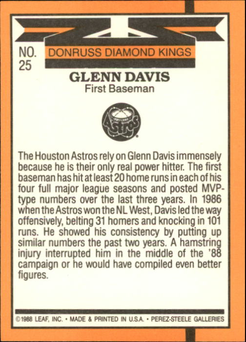 A9832- 1989 Donruss Baseball Cards 1-250 +Rookies -You Pick- 10+ FREE US SHIP - Picture 51 of 501