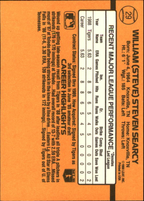 A9832- 1989 Donruss Baseball Cards 1-250 +Rookies -You Pick- 10+ FREE US SHIP - Picture 59 of 501