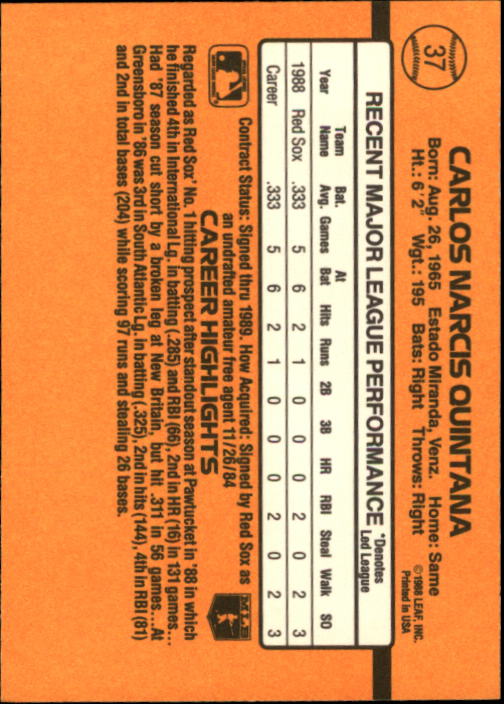 A9832- 1989 Donruss Baseball Cards 1-250 +Rookies -You Pick- 10+ FREE US SHIP - Picture 75 of 501