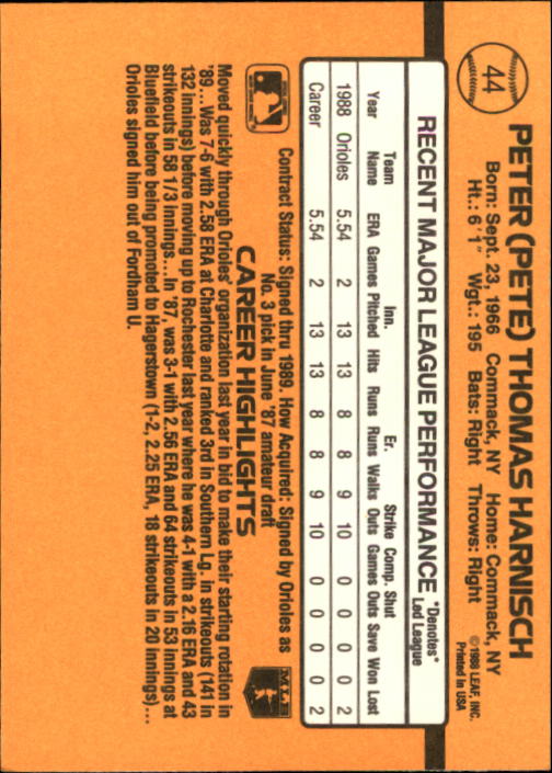 A9832- 1989 Donruss Baseball Cards 1-250 +Rookies -You Pick- 10+ FREE US SHIP - Picture 89 of 501