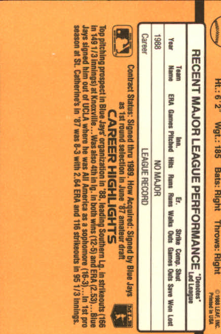 A9832- 1989 Donruss Baseball Cards 1-250 +Rookies -You Pick- 10+ FREE US SHIP - Picture 95 of 501