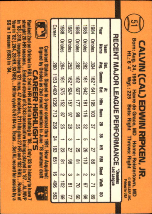 A9832- 1989 Donruss Baseball Cards 1-250 +Rookies -You Pick- 10+ FREE US SHIP - Picture 103 of 501
