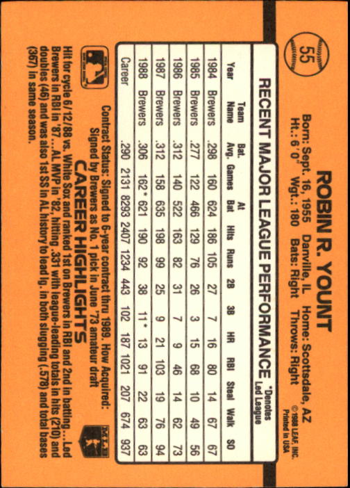 A9832- 1989 Donruss Baseball Cards 1-250 +Rookies -You Pick- 10+ FREE US SHIP - Picture 111 of 501