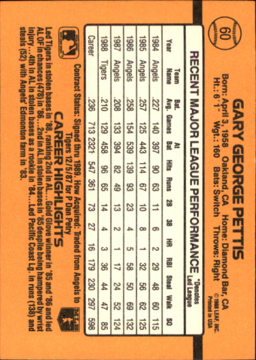 A9832- 1989 Donruss Baseball Cards 1-250 +Rookies -You Pick- 10+ FREE US SHIP - Picture 121 of 501