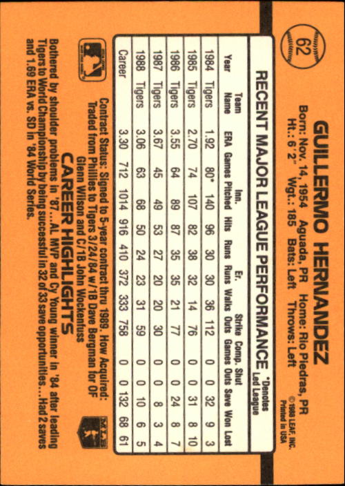 A9832- 1989 Donruss Baseball Cards 1-250 +Rookies -You Pick- 10+ FREE US SHIP - Picture 125 of 501