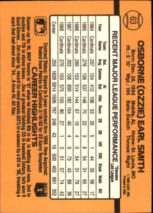 A9832- 1989 Donruss Baseball Cards 1-250 +Rookies -You Pick- 10+ FREE US SHIP - Picture 127 of 501