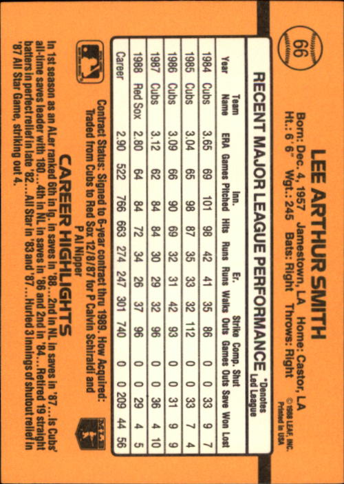 A9832- 1989 Donruss Baseball Cards 1-250 +Rookies -You Pick- 10+ FREE US SHIP - Picture 133 of 501