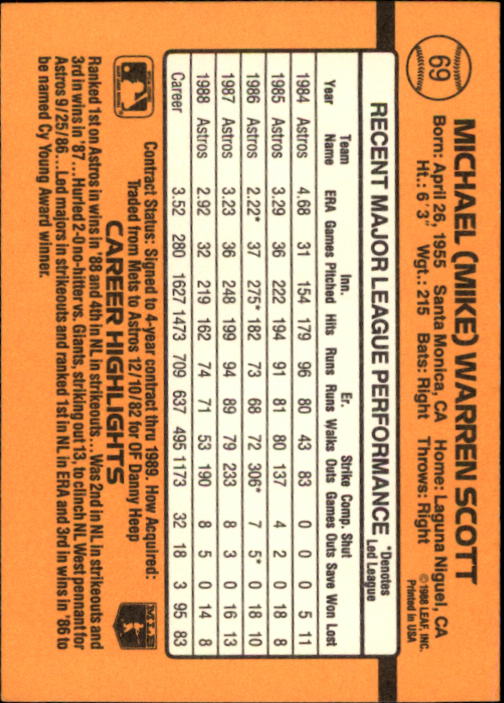 A9832- 1989 Donruss Baseball Cards 1-250 +Rookies -You Pick- 10+ FREE US SHIP - Picture 139 of 501