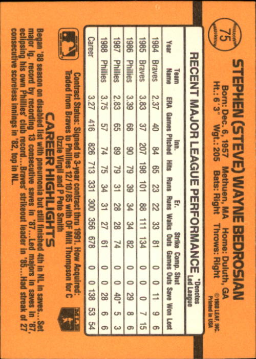 A9832- 1989 Donruss Baseball Cards 1-250 +Rookies -You Pick- 10+ FREE US SHIP - Picture 151 of 501
