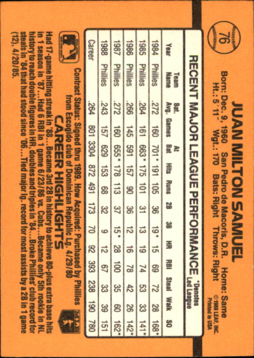 A9832- 1989 Donruss Baseball Cards 1-250 +Rookies -You Pick- 10+ FREE US SHIP - Picture 153 of 501