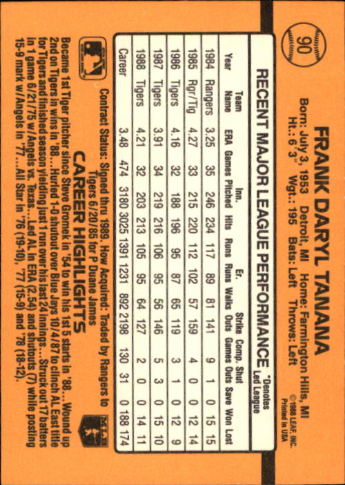 A9832- 1989 Donruss Baseball Cards 1-250 +Rookies -You Pick- 10+ FREE US SHIP - Picture 181 of 501