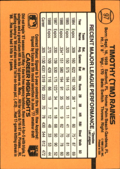 A9832- 1989 Donruss Baseball Cards 1-250 +Rookies -You Pick- 10+ FREE US SHIP - Picture 195 of 501