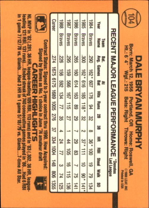 A9832- 1989 Donruss Baseball Cards 1-250 +Rookies -You Pick- 10+ FREE US SHIP - Picture 209 of 501