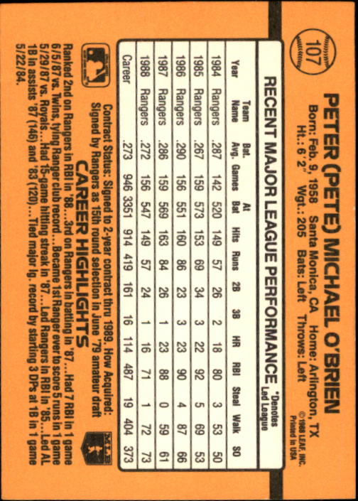 A9832- 1989 Donruss Baseball Cards 1-250 +Rookies -You Pick- 10+ FREE US SHIP - Picture 215 of 501