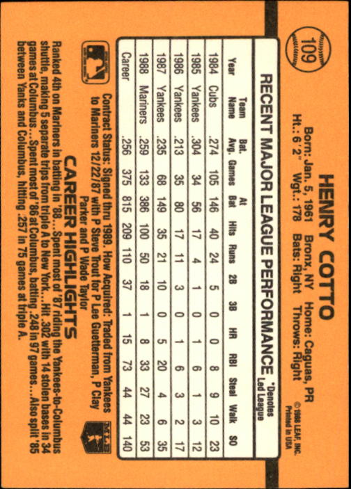 A9832- 1989 Donruss Baseball Cards 1-250 +Rookies -You Pick- 10+ FREE US SHIP - Picture 219 of 501