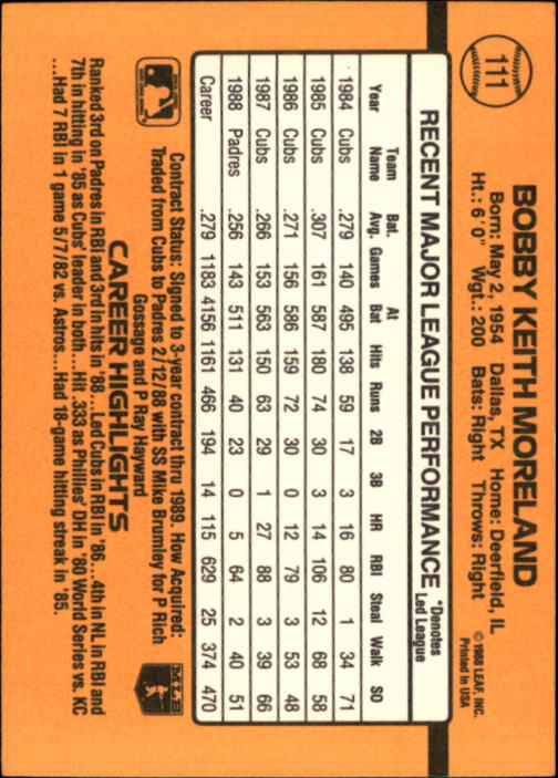 A9832- 1989 Donruss Baseball Cards 1-250 +Rookies -You Pick- 10+ FREE US SHIP - Picture 223 of 501