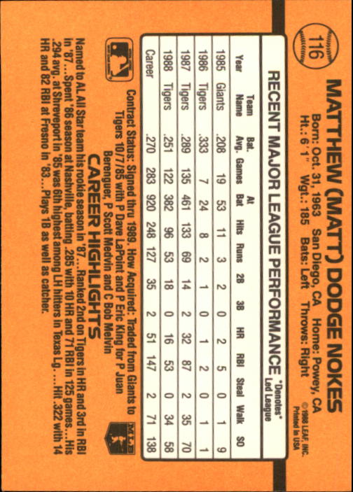 A9832- 1989 Donruss Baseball Cards 1-250 +Rookies -You Pick- 10+ FREE US SHIP - Picture 233 of 501