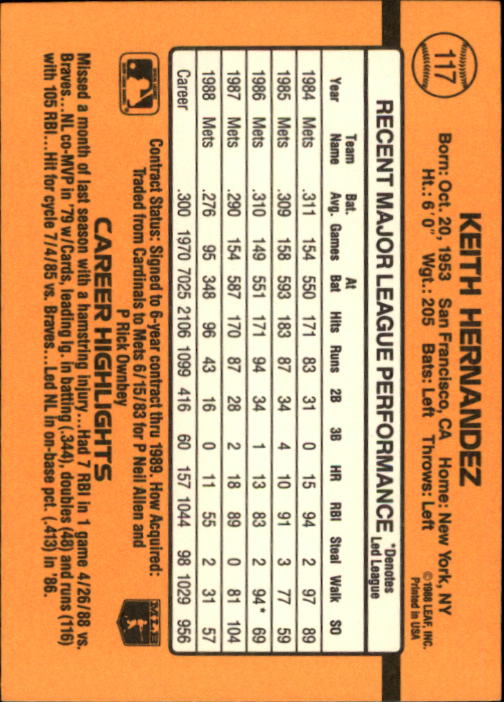 A9832- 1989 Donruss Baseball Cards 1-250 +Rookies -You Pick- 10+ FREE US SHIP - Picture 235 of 501
