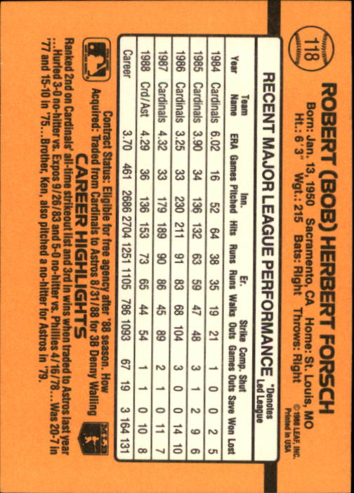A9832- 1989 Donruss Baseball Cards 1-250 +Rookies -You Pick- 10+ FREE US SHIP - Picture 237 of 501