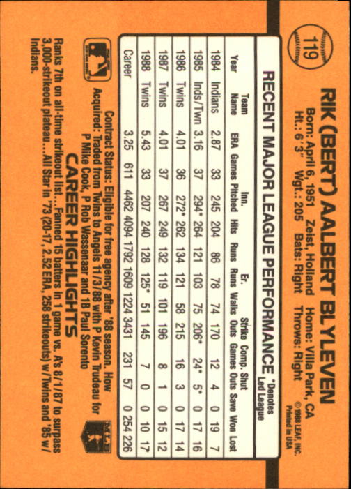 A9832- 1989 Donruss Baseball Cards 1-250 +Rookies -You Pick- 10+ FREE US SHIP - Picture 239 of 501