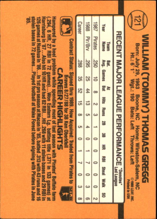 A9832- 1989 Donruss Baseball Cards 1-250 +Rookies -You Pick- 10+ FREE US SHIP - Picture 243 of 501