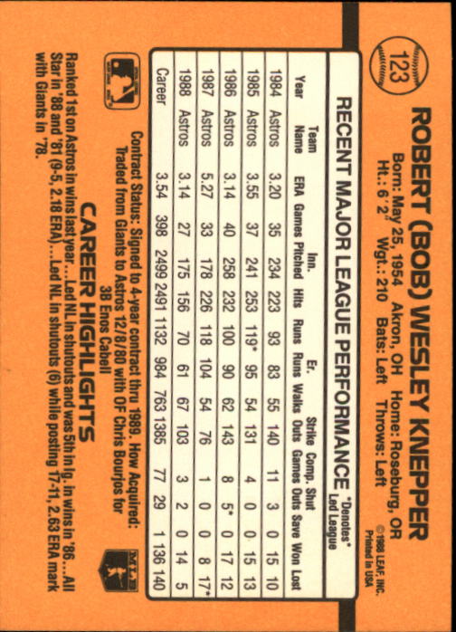 A9832- 1989 Donruss Baseball Cards 1-250 +Rookies -You Pick- 10+ FREE US SHIP - Picture 247 of 501
