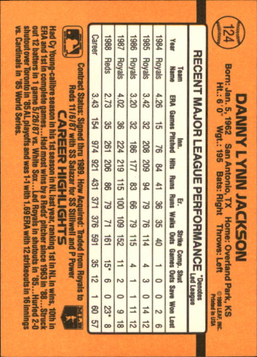 A9832- 1989 Donruss Baseball Cards 1-250 +Rookies -You Pick- 10+ FREE US SHIP - Picture 249 of 501