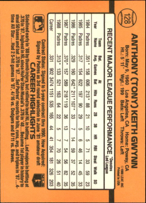 A9832- 1989 Donruss Baseball Cards 1-250 +Rookies -You Pick- 10+ FREE US SHIP - Picture 257 of 501