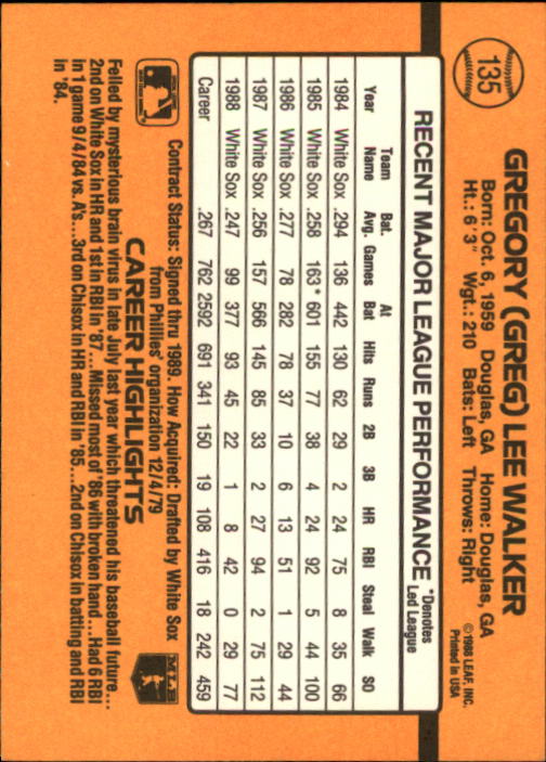 A9832- 1989 Donruss Baseball Cards 1-250 +Rookies -You Pick- 10+ FREE US SHIP - Picture 271 of 501