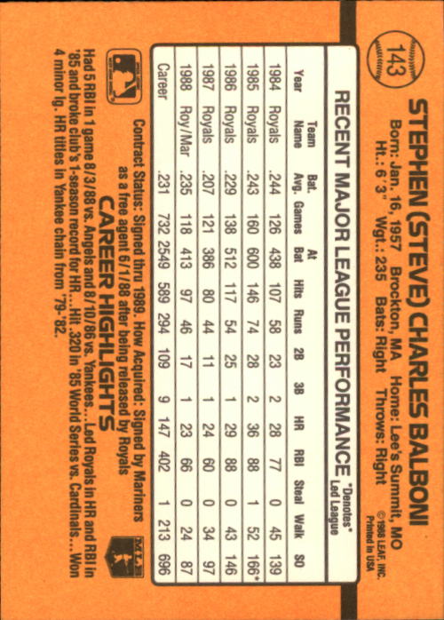 A9832- 1989 Donruss Baseball Cards 1-250 +Rookies -You Pick- 10+ FREE US SHIP - Picture 287 of 501