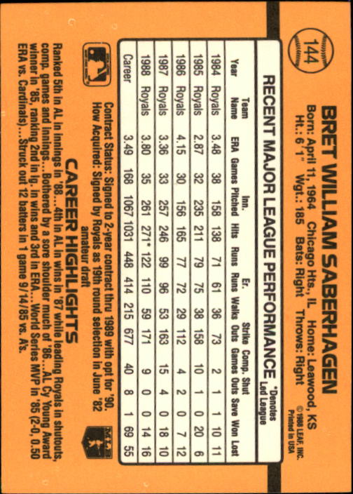 A9832- 1989 Donruss Baseball Cards 1-250 +Rookies -You Pick- 10+ FREE US SHIP - Picture 289 of 501
