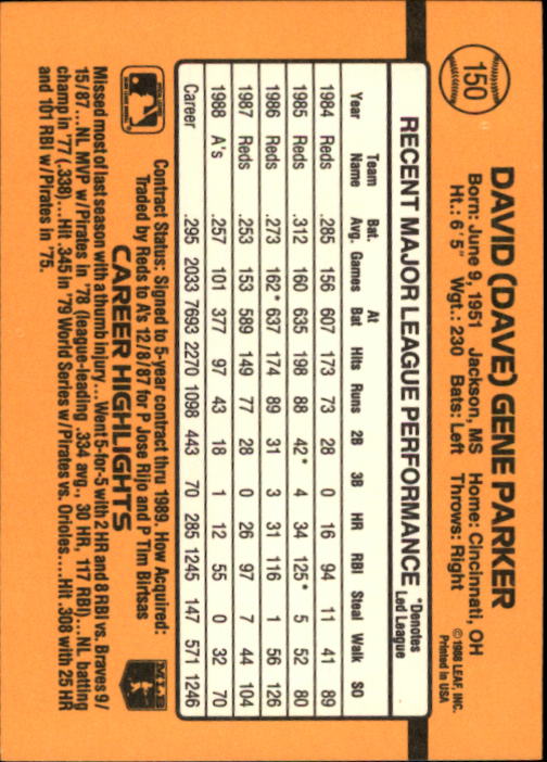 A9832- 1989 Donruss Baseball Cards 1-250 +Rookies -You Pick- 10+ FREE US SHIP - Picture 301 of 501