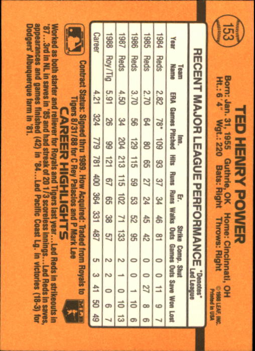 A9832- 1989 Donruss Baseball Cards 1-250 +Rookies -You Pick- 10+ FREE US SHIP - Picture 307 of 501