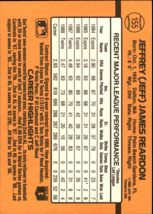 A9832- 1989 Donruss Baseball Cards 1-250 +Rookies -You Pick- 10+ FREE US SHIP - Picture 311 of 501