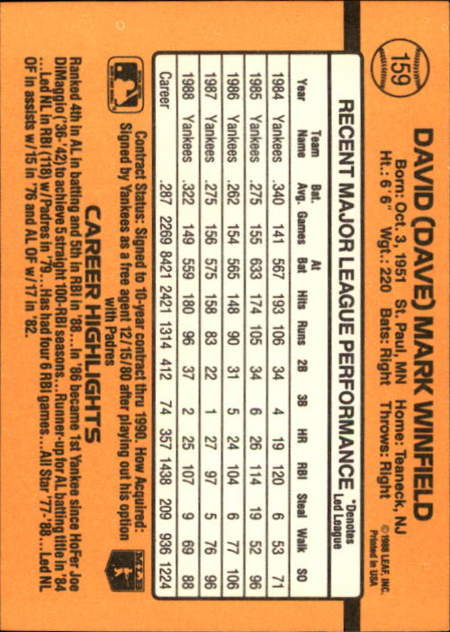 A9832- 1989 Donruss Baseball Cards 1-250 +Rookies -You Pick- 10+ FREE US SHIP - Picture 319 of 501