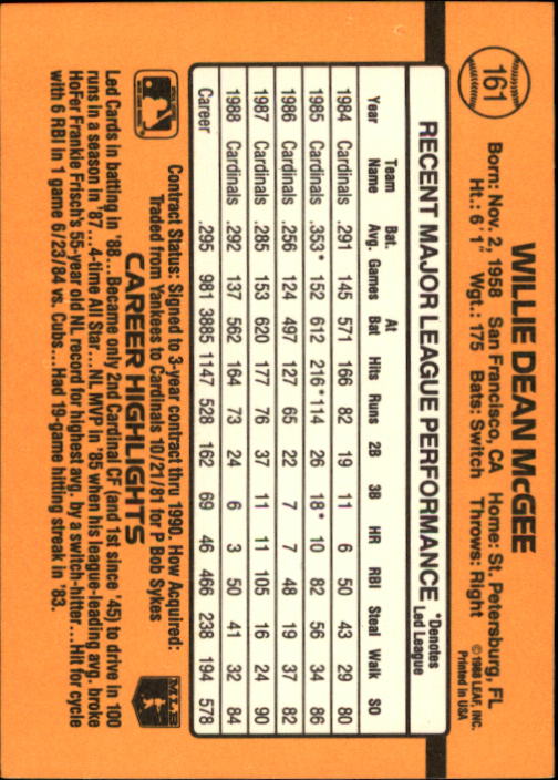 A9832- 1989 Donruss Baseball Cards 1-250 +Rookies -You Pick- 10+ FREE US SHIP - Picture 323 of 501