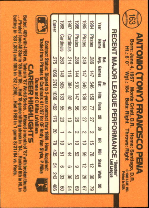 A9832- 1989 Donruss Baseball Cards 1-250 +Rookies -You Pick- 10+ FREE US SHIP - Picture 327 of 501