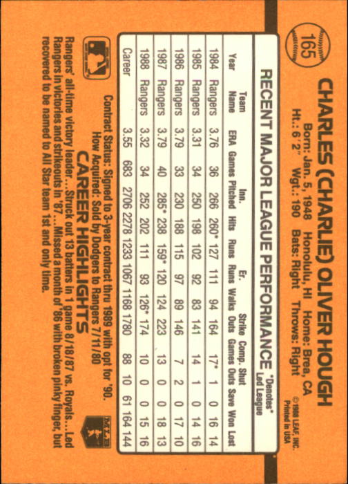 A9832- 1989 Donruss Baseball Cards 1-250 +Rookies -You Pick- 10+ FREE US SHIP - Picture 331 of 501