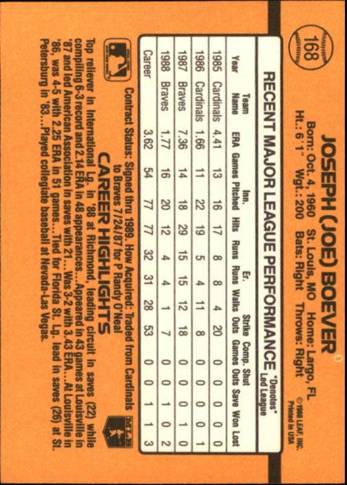 A9832- 1989 Donruss Baseball Cards 1-250 +Rookies -You Pick- 10+ FREE US SHIP - Picture 337 of 501
