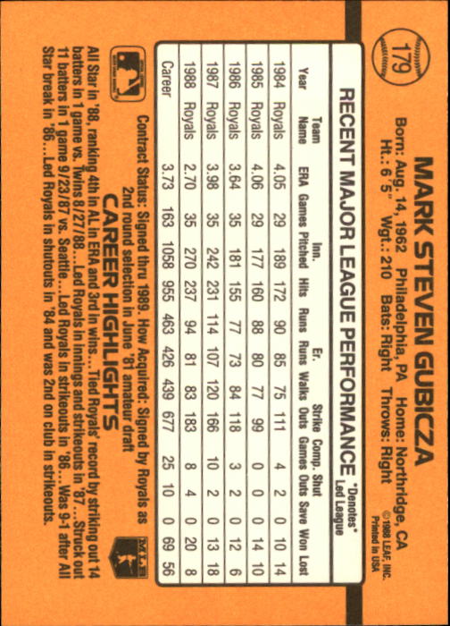 A9832- 1989 Donruss Baseball Cards 1-250 +Rookies -You Pick- 10+ FREE US SHIP - Picture 359 of 501
