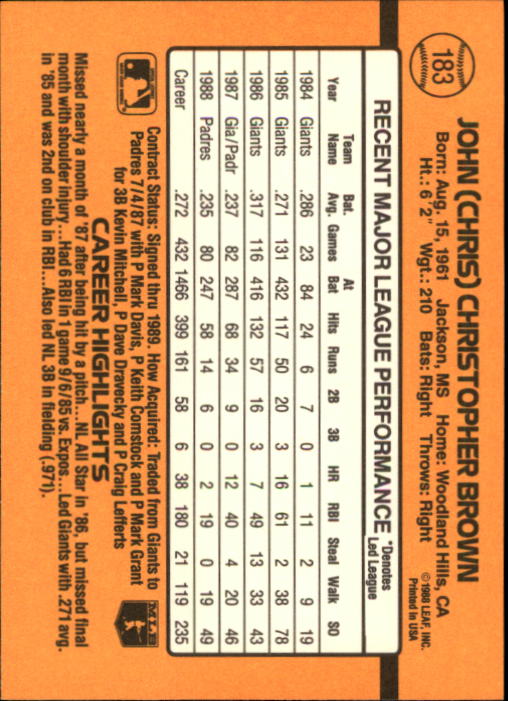 A9832- 1989 Donruss Baseball Cards 1-250 +Rookies -You Pick- 10+ FREE US SHIP - Picture 367 of 501