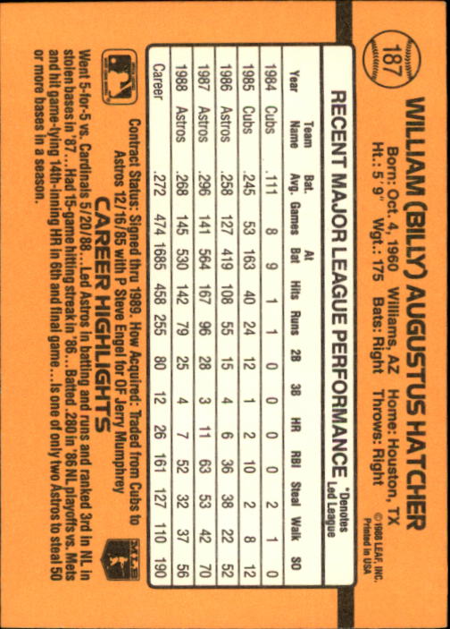 A9832- 1989 Donruss Baseball Cards 1-250 +Rookies -You Pick- 10+ FREE US SHIP - Picture 375 of 501