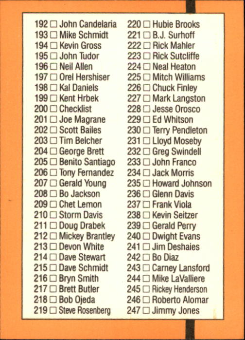A9832- 1989 Donruss Baseball Cards 1-250 +Rookies -You Pick- 10+ FREE US SHIP - Picture 401 of 501