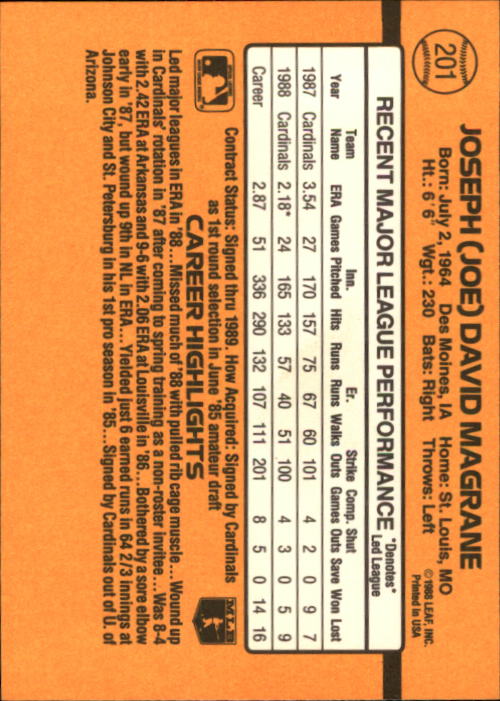 A9832- 1989 Donruss Baseball Cards 1-250 +Rookies -You Pick- 10+ FREE US SHIP - Picture 403 of 501