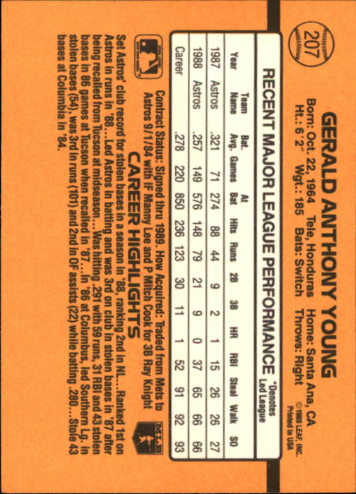 A9832- 1989 Donruss Baseball Cards 1-250 +Rookies -You Pick- 10+ FREE US SHIP - Picture 415 of 501