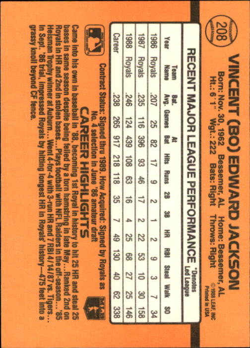 A9832- 1989 Donruss Baseball Cards 1-250 +Rookies -You Pick- 10+ FREE US SHIP - Picture 417 of 501